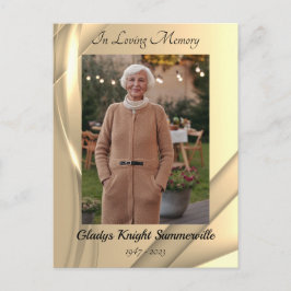 Planear la tarjeta funeraria Paradise | Golpe de o