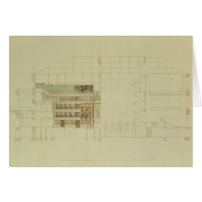 Planee para el teatro real de Dresden, c.1838 (Anverso (Horizontal))