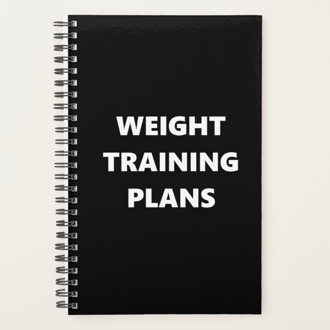 Planes de entrenamiento de peso del planificador (Anverso)