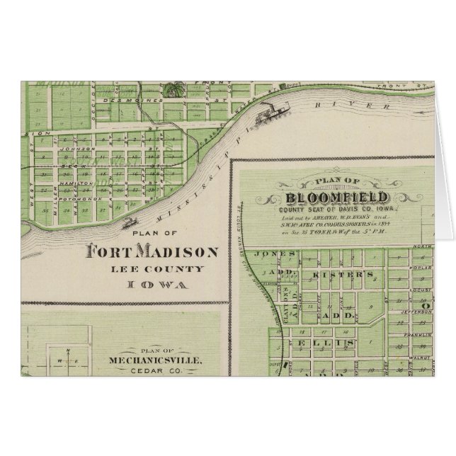 Planes de Fort Madison (Anverso (Horizontal))