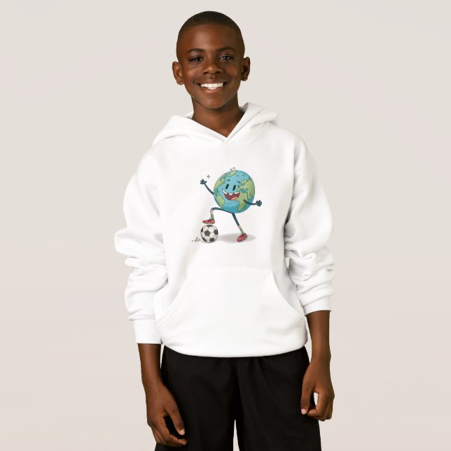 Planet Earth playing soccer (Anverso completo)