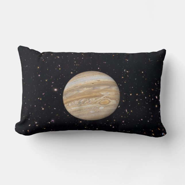 Planet Jupiter Starry Sky Lumbar Cojín decorativo (Anverso)