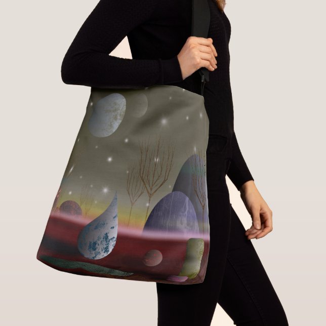 Planeta De Las Formas Bolsa De Crossbody (2 Tamaño (Detalle)