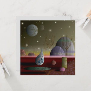 Planeta De Las Formas Tarjeta Plana 5.25x5.25