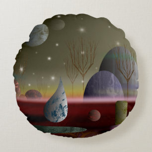 Planeta Del Cojín decorativo Redondo De Formas