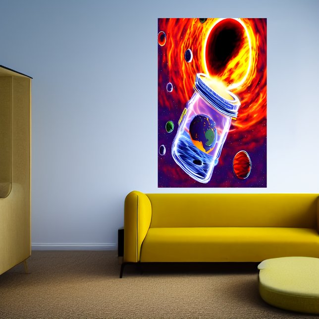 Planeta en un frasco de vidrio | Poster de arte de (Subido por el creador)