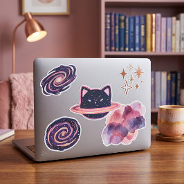 Planeta Gato Pegatina