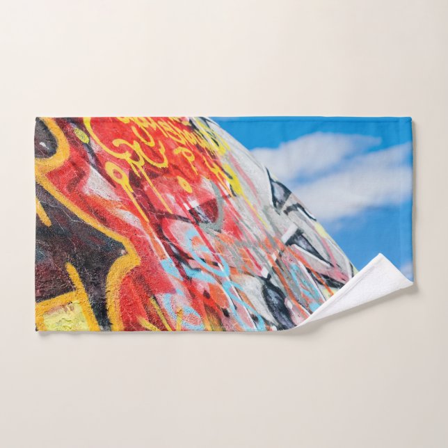 planeta graffiti (Toalla de mano)