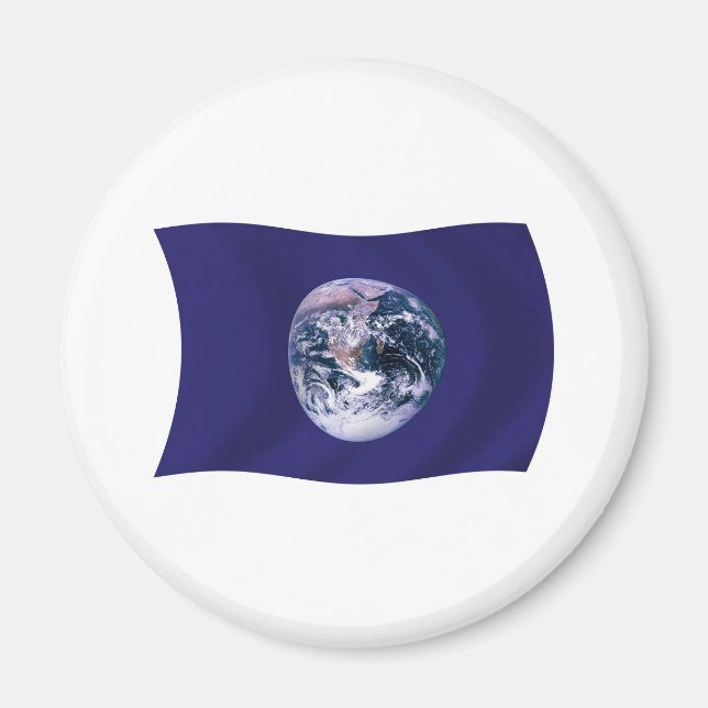 Planeta imán de bandera de la Tierra (Frente)