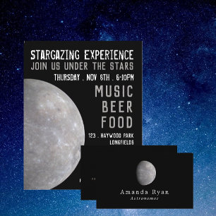 Planeta Mercurio, publicidad de evento de planetar