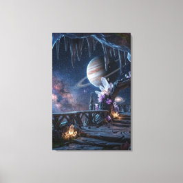 Planeta relajante lienzo espacial 