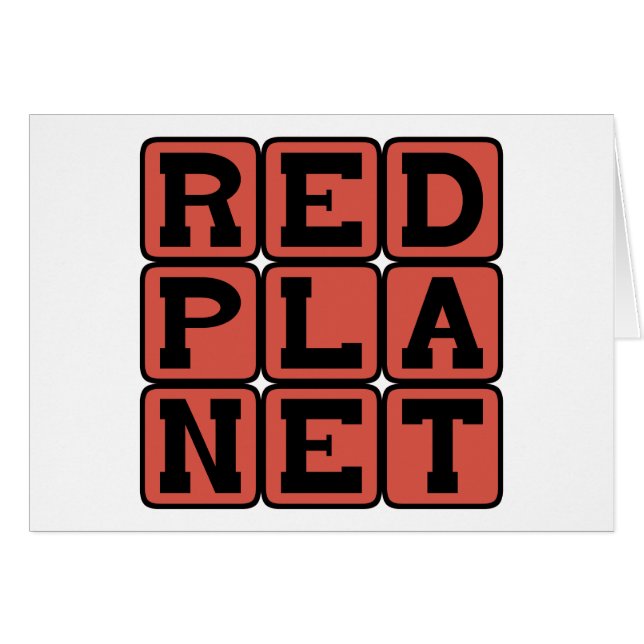 Planeta Rojo, Marte (Anverso (Horizontal))