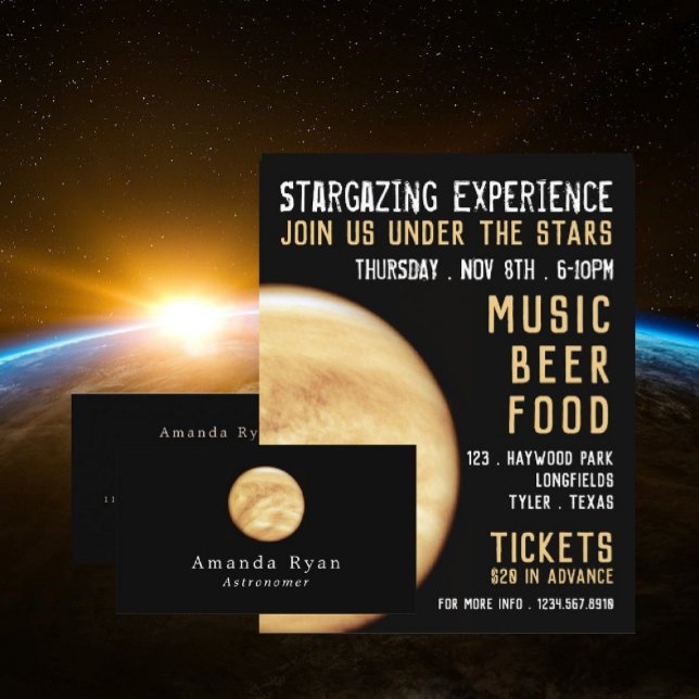 Planeta Venus, Publicidad de Eventos en Planetario (Subido por el creador)