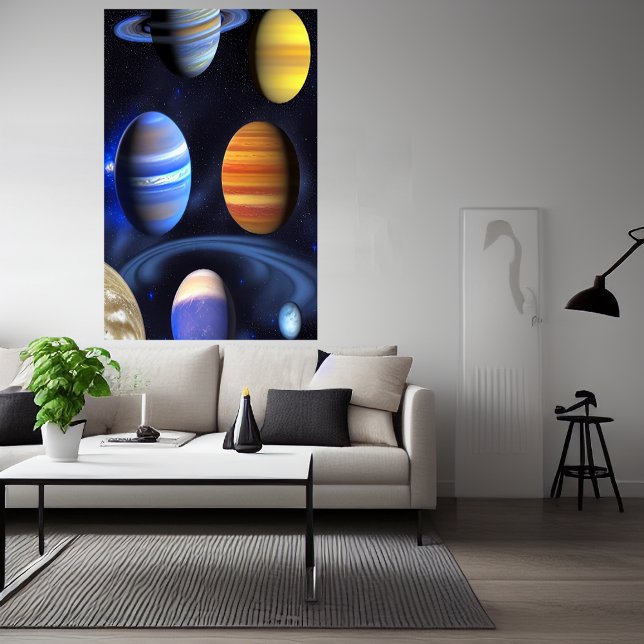 Planetas de gas en el espacio | Poster de arte de  (Subido por el creador)