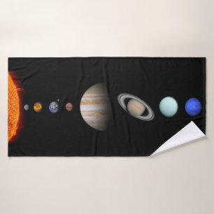 PLANETAS de la toalla de baño de encargo de la