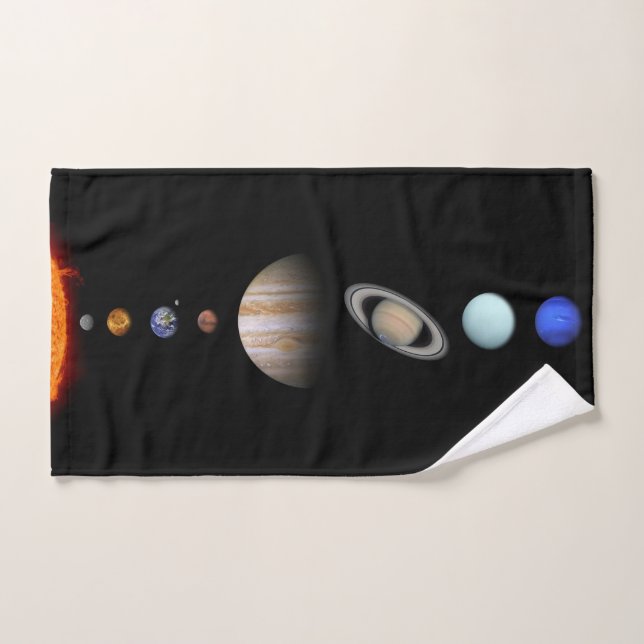 PLANETAS de la toalla de mano de encargo de la (Toalla de mano)