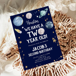 Planetas del espacio ultraterrestre Invitación de 