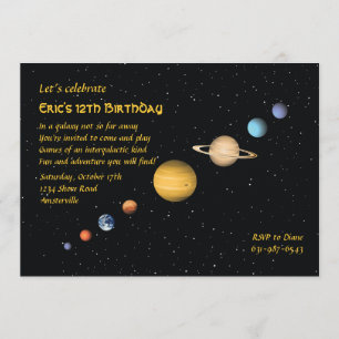 Planetas en invitación espacial