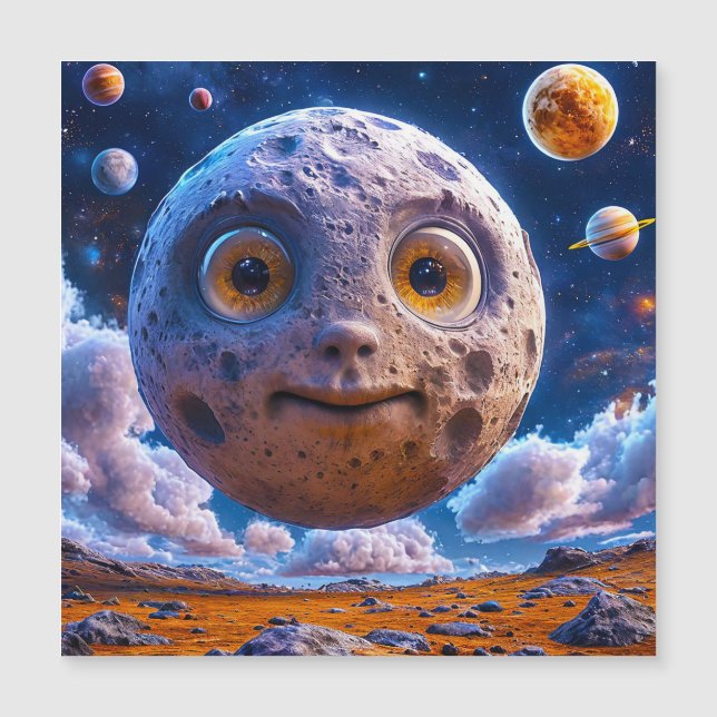 Planetas galaxia luna (Anverso)