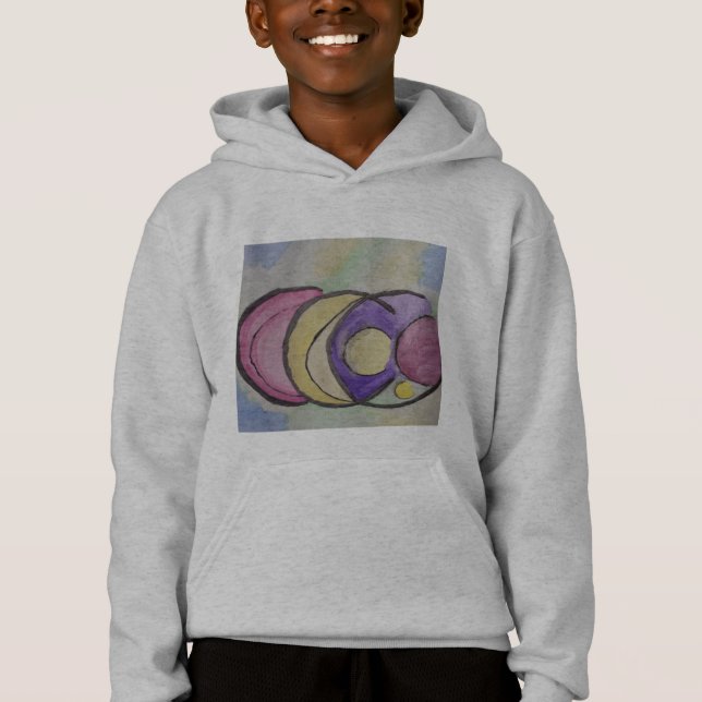 Planetas Resumen Art Hoodie (Anverso)