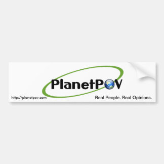 PlanetPOV - pegatina para el parachoques #1