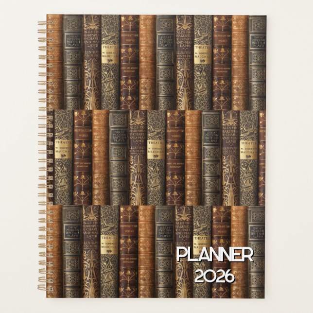 Planificador 2026 de bibiófilo (tema de teatro) (Anverso)