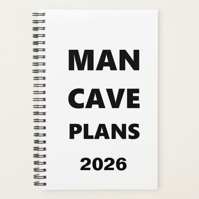 Planificador 2026 para hombres Planes de la cueva  (Anverso)