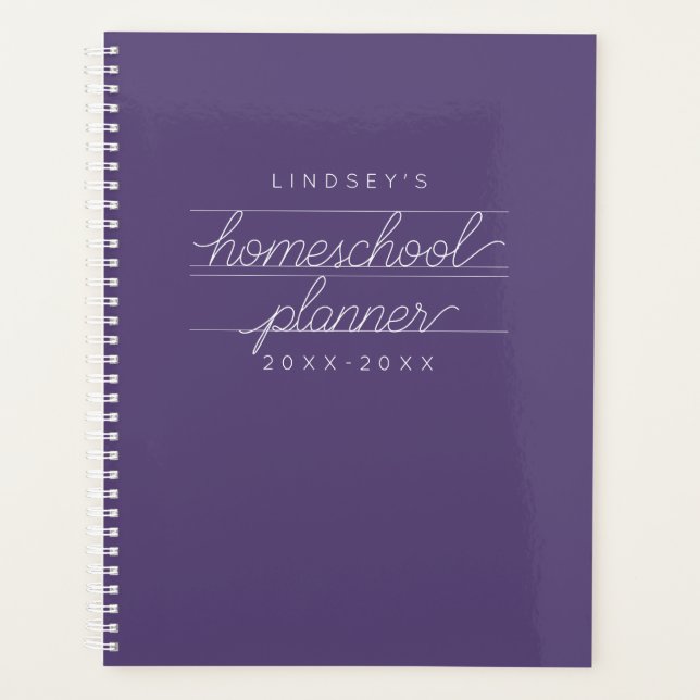 Planificador académico de estudiantes personalizad (Anverso)