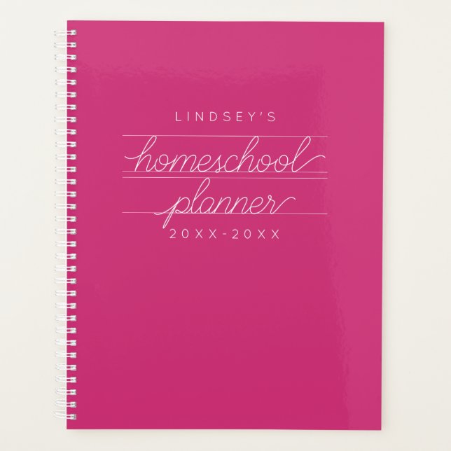 Planificador académico de estudiantes personalizad (Anverso)