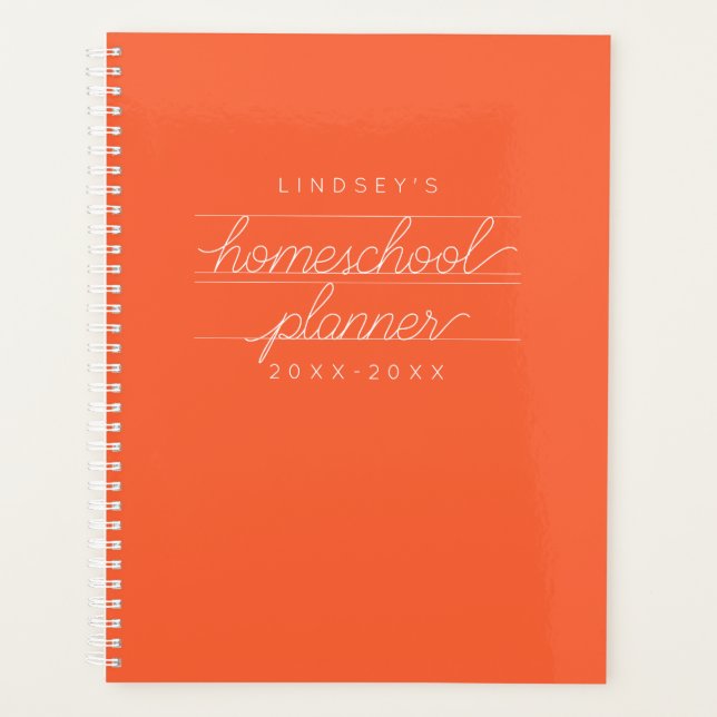 Planificador académico de estudiantes personalizad (Anverso)