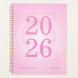 Planificador Anual Grande Aura Rosa