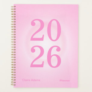 Planificador Anual Grande Aura Rosa