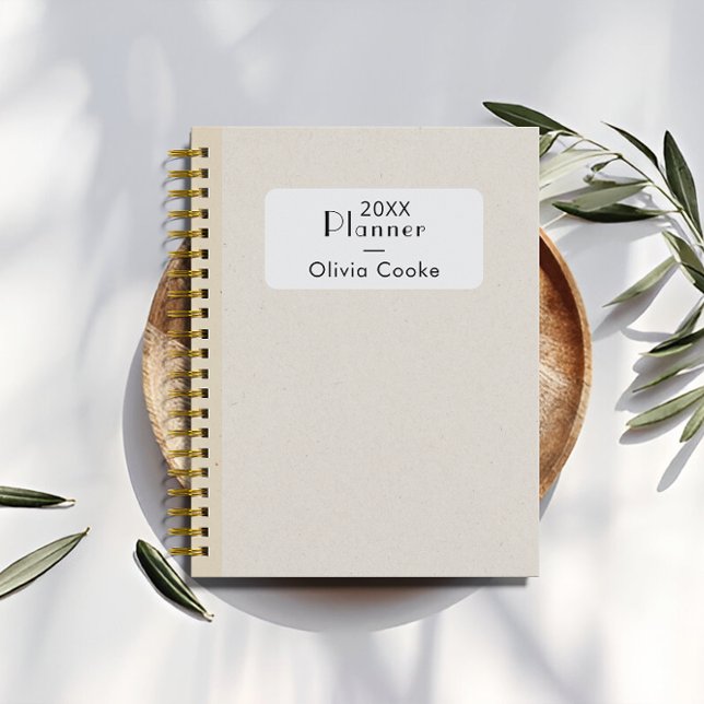 Planificador Anual Personalizado De Boho Con Nombr (Boho Personalized Yearly Planner With Custom Name)