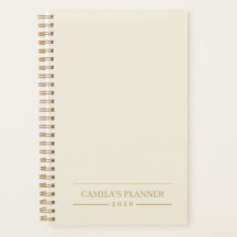 Planificador Anual Personalizado | Diseño Neutral