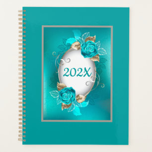 Planificador anual teal personalizado