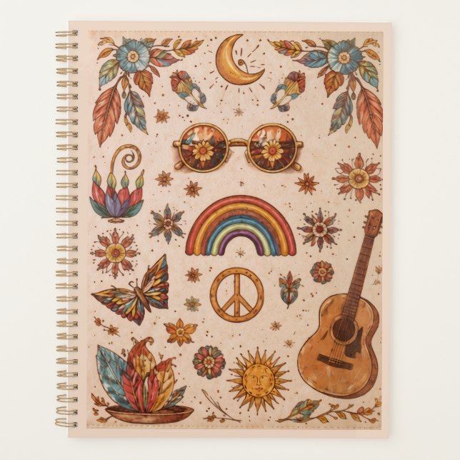 planificador boho hippie (Anverso)