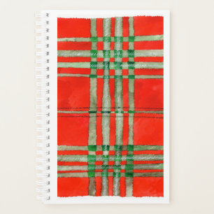 Planificador / Calendario TARTÁN ROJO SCOTT 5.5x8.