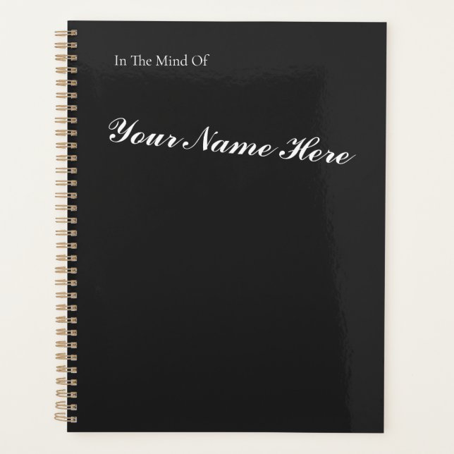 Planificador con nombre de personalizado (portátil (Anverso)