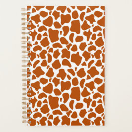 Planificador Cuaderno Estampa Naranja Jirafa