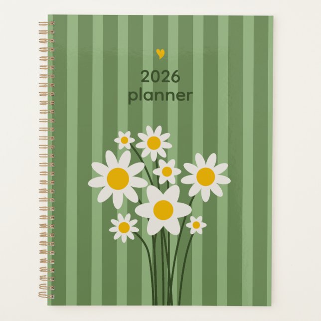 Planificador Daisy Green 2026 (Anverso)