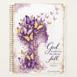 Planificador de Acuarela de Mariposa Cristiana Sal