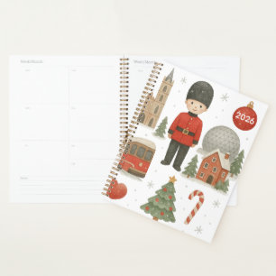 Planificador de Acuarela de Navidad Personalizado 