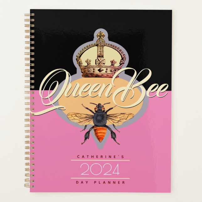 Planificador de Agenda Diario de Queen Bee (Anverso)