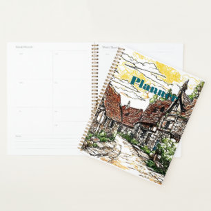 Planificador de aldea rústica - Diseño de arte rur