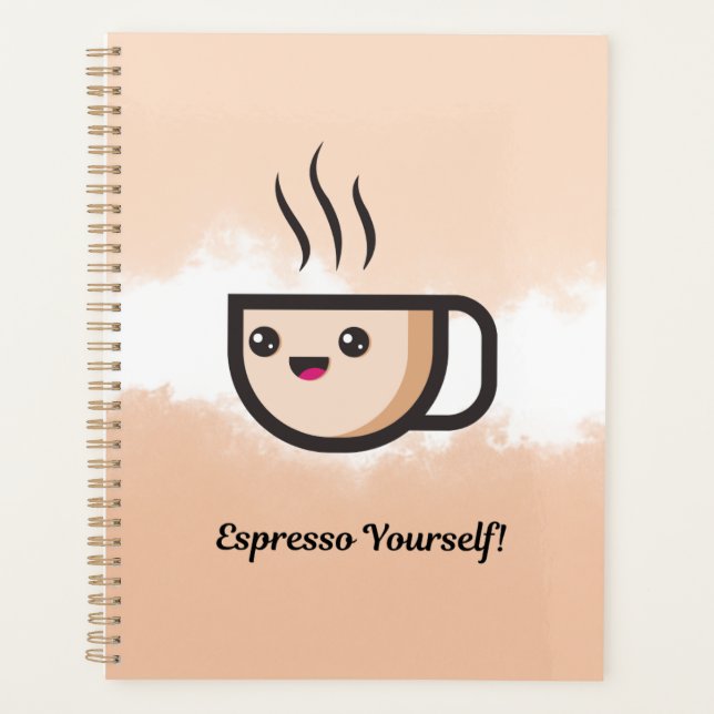 Planificador de Amantes del Café Adorable (Anverso)