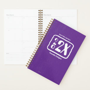 Planificador de año Purple Funky Class