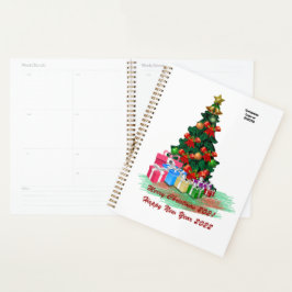 Planificador de árbol de Navidad (blanco)