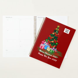 Planificador de árbol de Navidad (rojo)