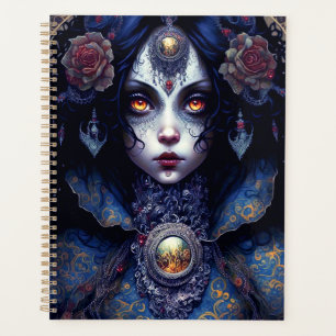 Planificador de arte de fantasía de reina oscura