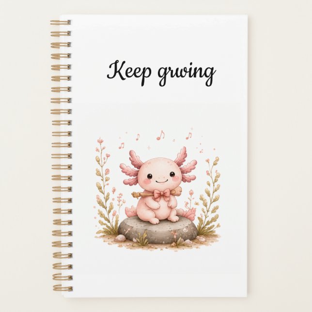 Planificador de Axolotl Kawaii (Anverso)